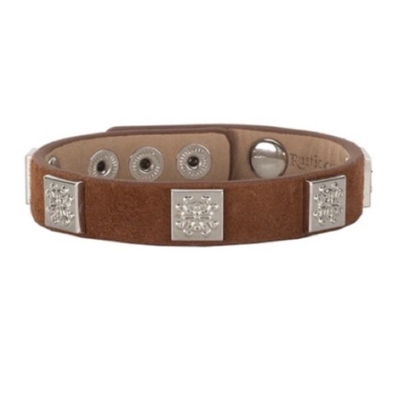 Rustic Cuff Genuine Suede Cuff Bracelet - Picture 10 of 10